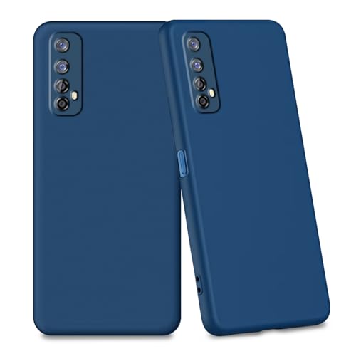 Image of JOTECH Back Case Cover for Realme 7 | Full Camera Protection | Soft TPU Flexible Shockproof Mobile Back Cover -Blue