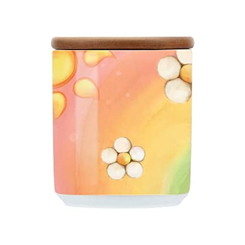 THUN - Tarro de cocina de porcelana y madera de acacia de la Línea Yucatán Cover