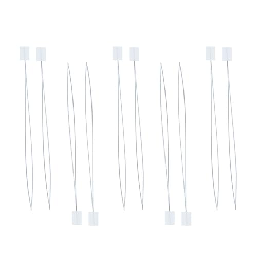 Enfile-aiguilles longs Uitndvyte en acier inoxydable pour couture main (lot de 10)