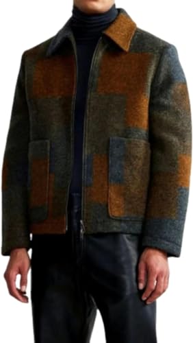 The Bear S02 Jeremy Allen White Multicolor Wool Jacket - The Bear Jeremy Allen White Wool Jacket