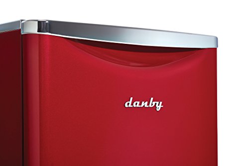 Danby Contemporary Classic Dar044A6Ldb 4.4 Retro Fridge In Metallic Red Cu. Ft. (124 L) Capacity Compact All Refrigerator Featuring Danby’s Patented Design Energy Star Compliant #TOP3