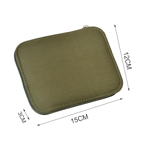 Image of Sewing Kit with Case Portable Sewing Supplies for Home Traveler, Adults, Beginner, Emergency, Contains 18 Sewing Thread, Scissors, Needles, Measure etc,Army Green