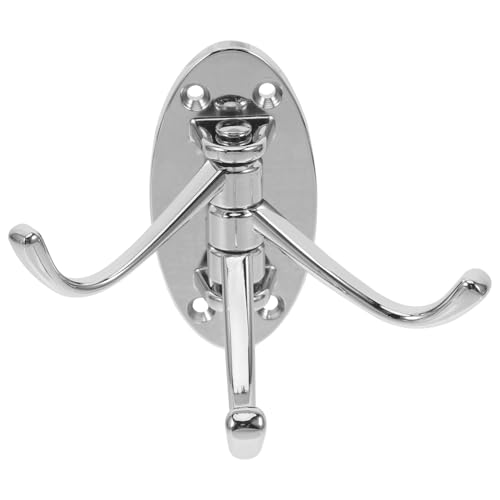 Cabilock 4 Pz appendiabiti girevole gancio per asciugamani girevole portasalviette per bagni parete sospeso appendiabiti da camera portabiti da camera grucce gancio resistente triplo gancio