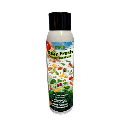 Harrison’s Stay Fresh Food Preserver – Freshness Spray for Pet Food, Fruits, Vegetables, Nuts, Seeds & Snacks – Extends Shelf Life, Maintains Flavor, Color, Texture & Nutrition