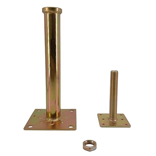 ASTAMOTOR 6 PCS House Floor Jacks Post Pole for Leveling, 11" - 16" Height Range, 6 ton Min and Max Height Capacity, Galvanized, 6 Pack