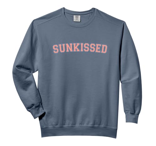 Sunkissed Varsity Cute Pastel Orange Beach Summer Women Tee Comfort