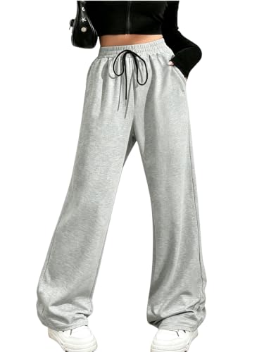 Image of SOLY HUX Women's Y2k Wide Leg Gothic Sweatpants Grunge Pants