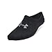 Under Armour Womens Breathe Lite Liner Socks 6 Pack, (001) Black/Black/Castlerock, Small