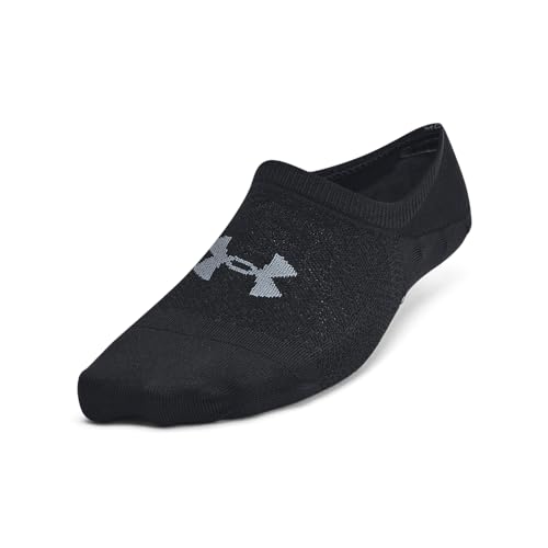Under Armour Womens Breathe Lite Liner Socks 6 Pack, (001) Black/Black/Castlerock, Medium by Under Armour - Used condition - Image 2