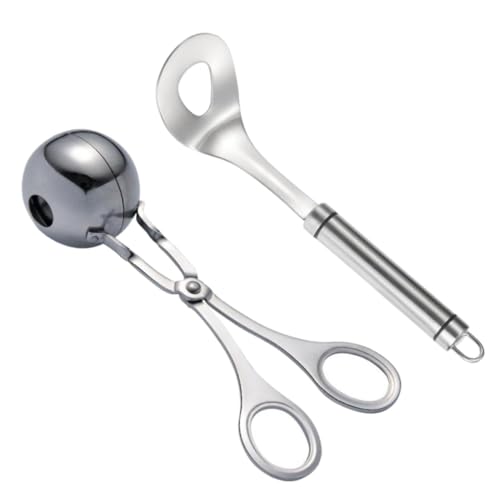 OFFSCH Stainless Steel Meatball Maker Spoon Clip Easy to Use for Home Kitchen Gadget