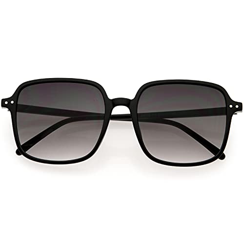 zeroUV - Chic Everyday Square Mid Temple Oversized Sunglasses D257