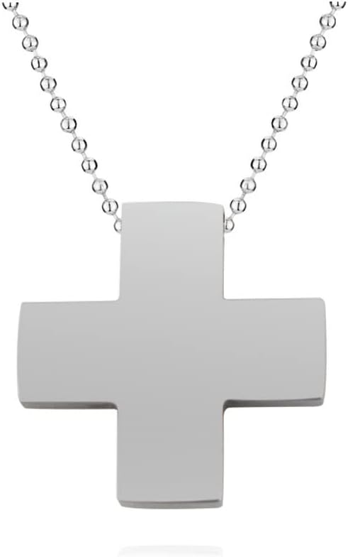 NEON GENESIS Alloy Cross Pendant Necklace Katsuragi Misato Cosplay Jewelry Beads Chain Charms Amulet Necklaces