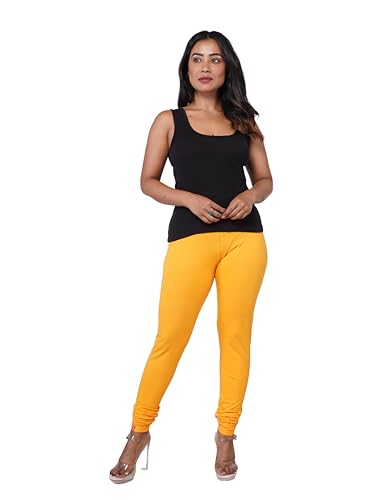 Image of Le-Soft Ladies Cotton Legging | Buttery Soft Stretchy Fit | Churidar Length | Leggings for Women and Girls | Small - 3XL Plus