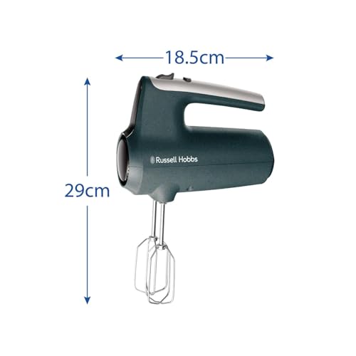 Russell Hobbs Hand Mixer (Electric whisk for baking, 5 Speeds + Turbo Mode, Dishwasher safe chrome beaters & dough hooks, Bowl & heel rest feature, 350W peak power) Desire Matte Charcoal 27151 - Image 4