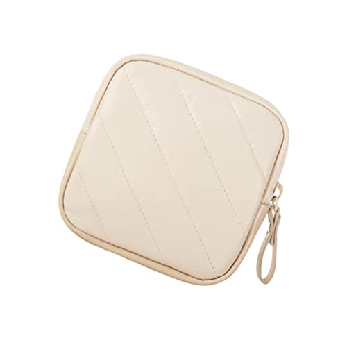 TENDYCOCO 1 Unidad De Almacenamiento Portátil Pequeño De Viaje Homebeige Sanitario para Bolso Toalla Bolsa De Oficina Aire Billetera Grande con Capacidad De Patrón A Rayas