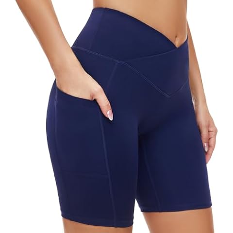 SIMIYA Women's High Waisted Cycling Shorts Cover
