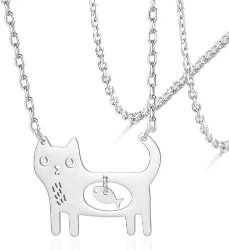 Collier chat mignon pour le quotidien des adolescentes, accessoire tendance