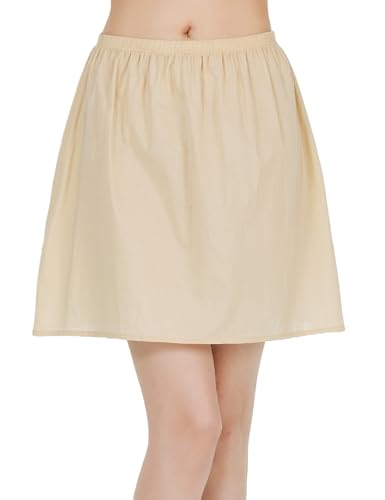 Image of BEAUTELICATE Womens Half Slip 100% Cotton Vintage Underskirt in 3 Lengths