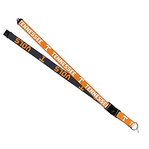 Rico Industries NCAA Tennessee Volunteers Orange and Grey 18" x 1" Premium Unisex-Adult Safety Breakaway Lanyard