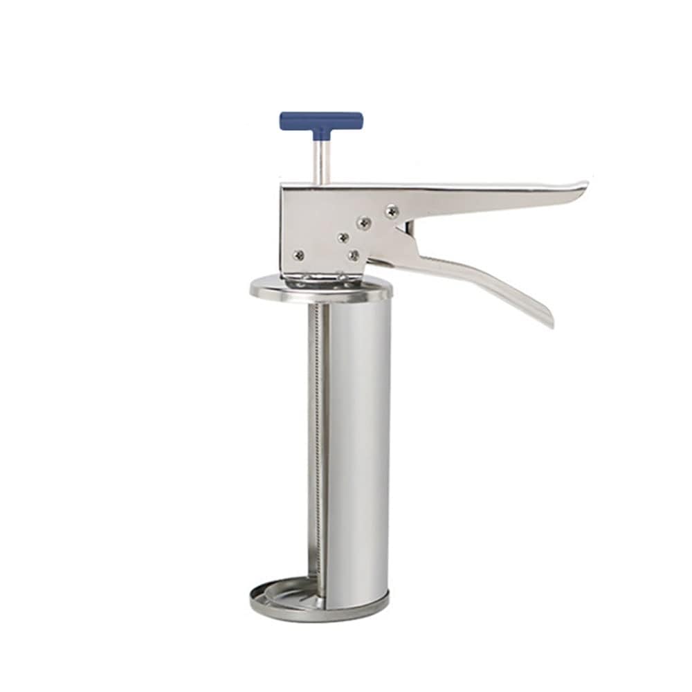 Pistola dispensadora manual de salsa de acero inoxidable para ketchup y mostaza, ideal para uso comercial y doméstico, perfecta para hamburguesas y perros calientes