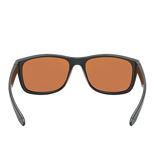 Piranha Logan Men's Polarized Black Sunglasses with Square Frame and Green Mirror Lens4