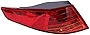 LOYALHEARTDY For 2011 2012 2013Kia Optima Sedan Outer Halogen Tail Lights Lamp Assembly, Driver Side Tail Light Black Housing Left Brake Light Rear Tail Lamp - Driver Side Taillight