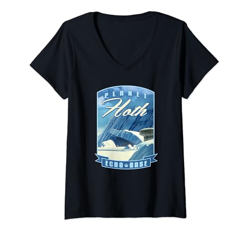 Star Wars T-Shirt Col V Echo Base parfait pour une soirée cinéma ou un look urbain geek