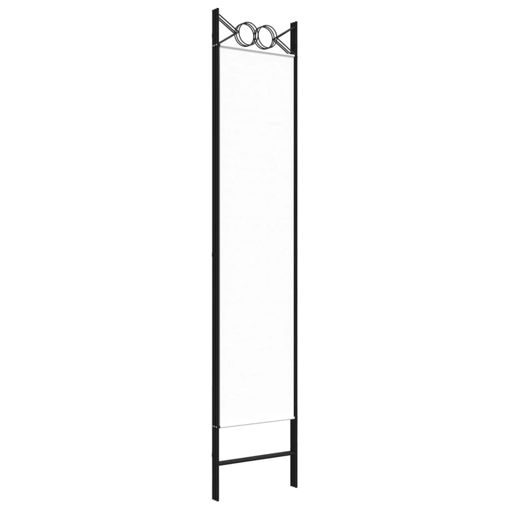 vidaXL Cloison de séparation 3 panneaux Blanc 120x220 cm Tissu