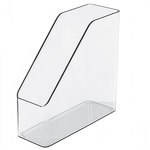 Organisateur de fichier Rack Transparent,Porte-revues format, Porte-revues Rack Organisateur de bureau Dossier Bureau Vertical File Sorters, pour...