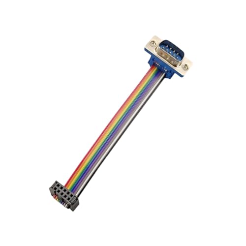 Câble DB9 mâle vers FC-10P IDC nappe plate 2.54mm flexible 3 mètres