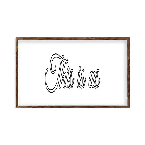 Panneau mural bois vintage This Is Us décoration foyer chaleureux