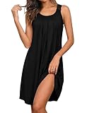 Uniexcosm Pigiama Sexy Abito da Notte Lungo Senza Maniche Camicia da Notte Donna Estiva Se...