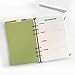 Zelten Refills/Loose Leaves for A5 Cover Ring Binder/Personal Organizer/Planner(A5 6 Holes, Divider Vertical Colored Paper)