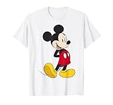Disney Mickey and Friends Traditional Mickey Mouse Portrait T-Shirt, Men, White, Small