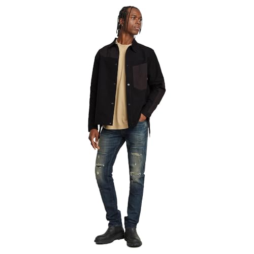 G-STAR Herren 3301 Slim Jeans, Blau (Antique Foundry Repaired 51001-D594-H102), 30W / 34L – Ansicht 5