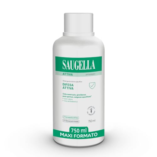 Saugella Active Detergente Intimo Antibatterico, 750 ml