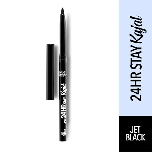 Blue Heaven Mesmerising Eye Kit Combo Pack of 4 | Kajal, Mascara, Eyeliner & Brow Definer |Long lasting, Smudge proof & Waterproof, Matte Finish for naturally fuller look, 0.6gm+9ml
