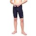 LEAO Youth Boys Swim Jammers Solid Swimsuit UPF 50+ Sun Pretection Quick Dry Athletic Swimming Shorts Black M