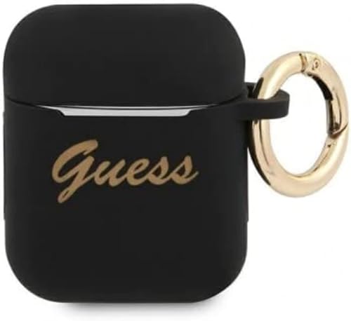 Cape iPhone Airpods Guess Vintage Original Silicone Preto
