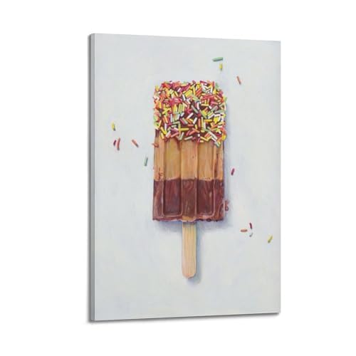 Glaces au chocolat poster mural coloré WIZIGM souvenir d'enfance