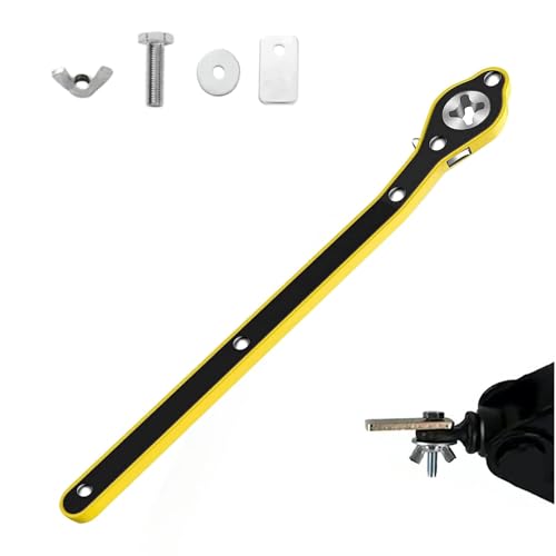 Image of Car Jack Wrench Set - Heavy Duty Ratchet Spanner with Extendable Handle | Universal Tyre Nut Remover Tool for Car, SUV, Truck | Portable, Durable, Easy to Use