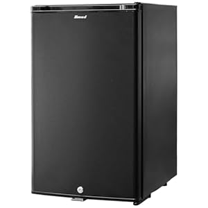 Smad Nevera Camping 12v 220v, Nevera 12v Camper, Frigorifico Caravana para Coche, Caravana, Autocaravana, Oficina, Casa de Campo, Negro, Sin Ruido