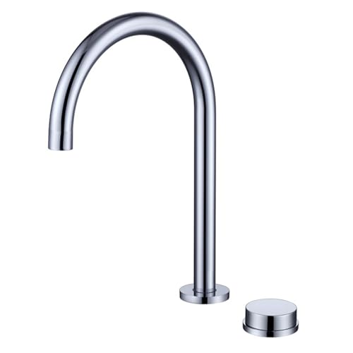 Robinet lavabo 2 trous en laiton chrome mitigeur eau chaude froide
