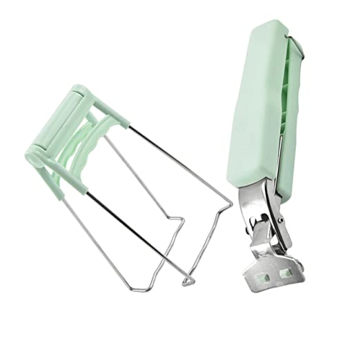 Alipis Pinzas Antiescaldado para Platos y Cuencos Clip Resistente y Antideslizante para Servir Caliente de Unidades Verde Compacto y Diseño Seguro para Cocina y Regalo