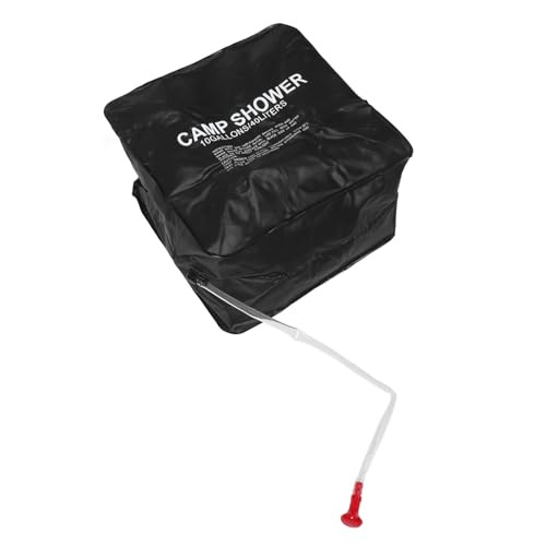 BRIGHTFUFU Solar Shower Bag for Camping Portable Outdoor Solar Heated Shower Spray Head 40l Capacity Compact Design