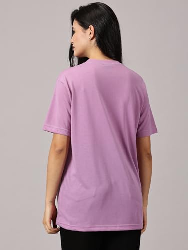 Image of RodZen Oversized Fit Half Sleeves Round Neck Textured Polycotton T-Shirt for Women /Girls (Pack of 2)