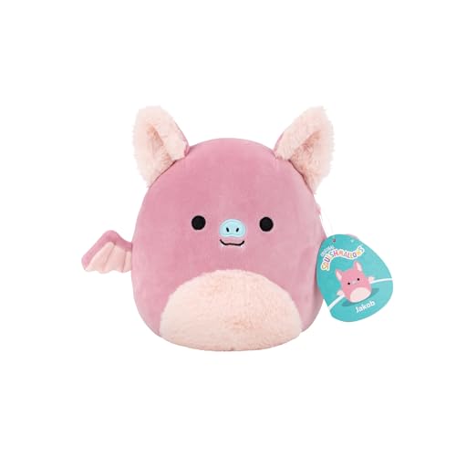 Squishmallows SQCR08543 Jakob el murciélago de la Fruta 19 cm Oficial Jazwares Peluche Supersuave