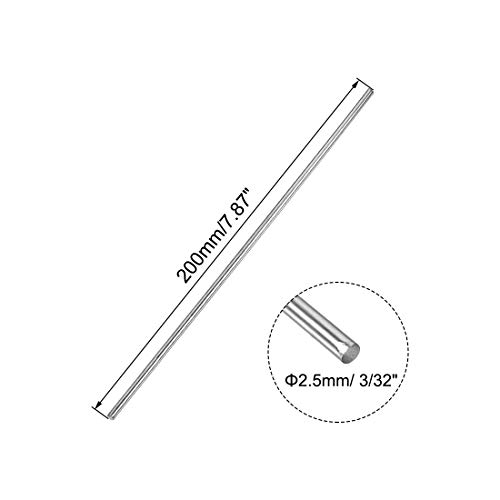 Sourcingmap, asta rotonda in acciaio inox 304, 2,5...