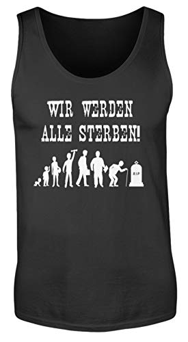 Débardeur pour homme avec message humour noir vêtement XL