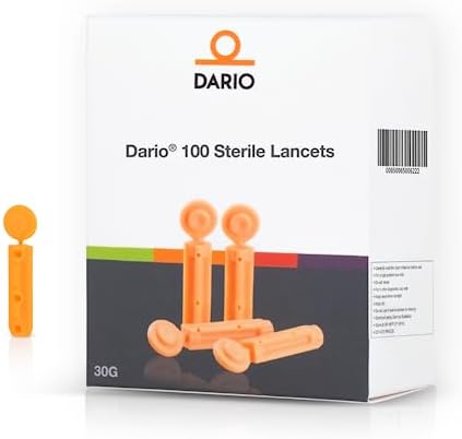 Dario 100 Sterile Lancets - Use only with Dario Glucose Monitor (30 Gauge)